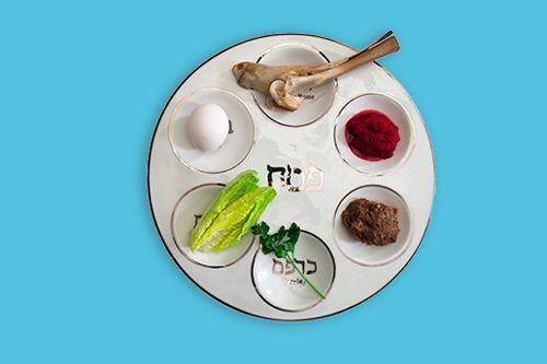 Traditional seder plate