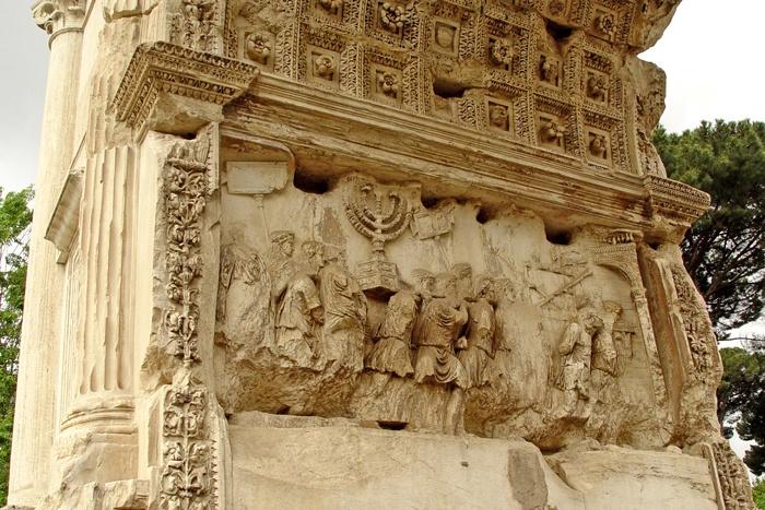Arch of Titus detail, Rome - by Joseph Calev, Shutterstock
